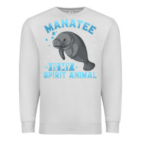 Dove Grey manatee gifts Premium Sweatshirt - PixelWave