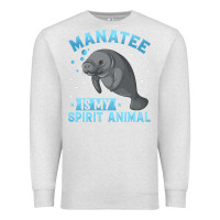 Oatmeal Heather manatee gifts Premium Sweatshirt - PixelWave