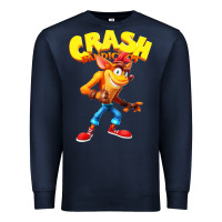 Navy crash bandicoot Premium Sweatshirt - PixelWave