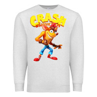 Oatmeal Heather crash bandicoot Premium Sweatshirt - PixelWave