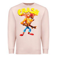 Pale Pink crash bandicoot Premium Sweatshirt - PixelWave