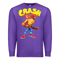 Purple crash bandicoot Premium Sweatshirt - PixelWave