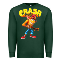 Sports Green crash bandicoot Premium Sweatshirt - PixelWave