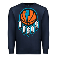 Navy OKC Thunder Dreamcatcher 1 Premium Sweatshirt - PixelWave