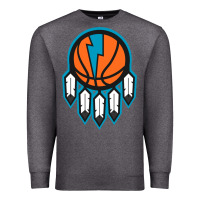 Charcoal Heather OKC Thunder Dreamcatcher 1 Premium Sweatshirt - PixelWave