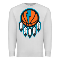 Dove Grey OKC Thunder Dreamcatcher 1 Premium Sweatshirt - PixelWave