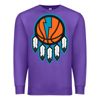 Purple OKC Thunder Dreamcatcher 1 Premium Sweatshirt - PixelWave