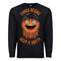 Black chaos reigns keep it gritty Premium Sweatshirt - PixelWave