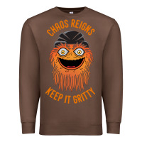 Chestnut chaos reigns keep it gritty Premium Sweatshirt - PixelWave