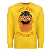 Lemon chaos reigns keep it gritty Premium Sweatshirt - PixelWave
