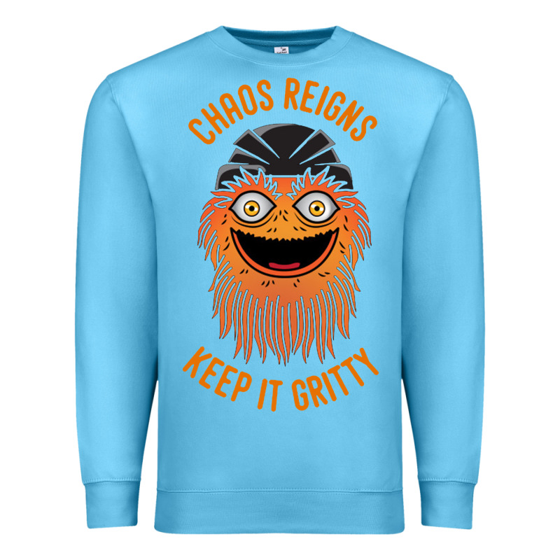 Chaos Reigns Keep It Gritty Premium Sweatshirt by PixelWave | Teevron