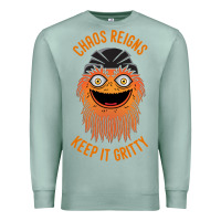 Seafoam chaos reigns keep it gritty Premium Sweatshirt - PixelWave