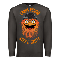 Smoke chaos reigns keep it gritty Premium Sweatshirt - PixelWave