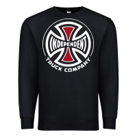 Black independent company cross skateboard Premium Sweatshirt - PixelWave