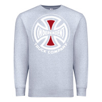 Heather Grey independent company cross skateboard Premium Sweatshirt - PixelWave