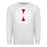 Oatmeal Heather independent company cross skateboard Premium Sweatshirt - PixelWave
