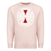 Pale Pink independent company cross skateboard Premium Sweatshirt - PixelWave