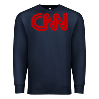 Navy cnn media company Premium Sweatshirt - PixelWave