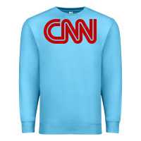 Ocean Blue cnn media company Premium Sweatshirt - PixelWave