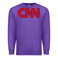 Purple cnn media company Premium Sweatshirt - PixelWave