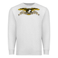 Oatmeal Heather anti hero skateboards Premium Sweatshirt - PixelWave
