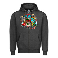 Charcoal Heather Christmas sunflower gemstone nurse Zipper Hoodie - JahusDesignShop