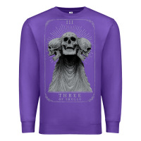 Purple hunt showdown anniversary three of skulls black t shirt Premium Sweatshirt - PixelWave