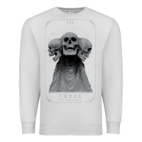 Dove Grey hunt showdown anniversary three of skulls black t shirt Premium Sweatshirt - PixelWave