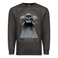 Smoke hunt showdown anniversary three of skulls black t shirt Premium Sweatshirt - PixelWave
