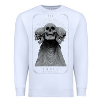 White hunt showdown anniversary three of skulls black t shirt Premium Sweatshirt - PixelWave