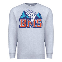 Heather Grey blue mountain state Premium Sweatshirt - PixelWave