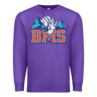 Purple blue mountain state Premium Sweatshirt - PixelWave