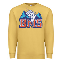 Antique Gold blue mountain state Premium Sweatshirt - PixelWave