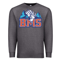 Charcoal Heather blue mountain state Premium Sweatshirt - PixelWave