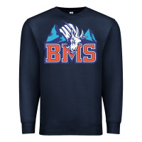 Navy blue mountain state Premium Sweatshirt - PixelWave