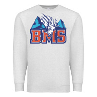Oatmeal Heather blue mountain state Premium Sweatshirt - PixelWave