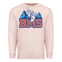 Pale Pink blue mountain state Premium Sweatshirt - PixelWave