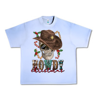 Grape Ice howdy christmas skull Urban Heavy Tee - FaDigitalArtStudio