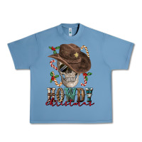 Pebble Blue howdy christmas skull Urban Heavy Tee - FaDigitalArtStudio