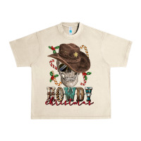 Sandshell howdy christmas skull Urban Heavy Tee - FaDigitalArtStudio
