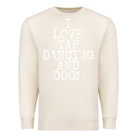 Sandshell i love tap dancing & dogs funny dog gift t shirt men women Premium Sweatshirt - PixelWave