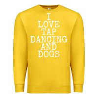 Lemon i love tap dancing & dogs funny dog gift t shirt men women Premium Sweatshirt - PixelWave
