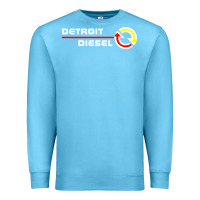 Ocean Blue Detroit Diesel Premium Sweatshirt - PixelWave