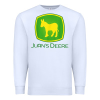 White Juan Deere Farmer Gardener Landscaper Funny Premium Sweatshirt - PixelWave
