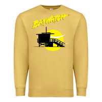 Antique Gold baywatch lifeguard tower sunset   baywatch Premium Sweatshirt - PixelWave