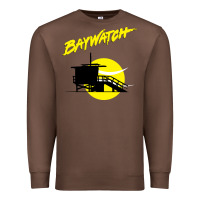 Chestnut baywatch lifeguard tower sunset   baywatch Premium Sweatshirt - PixelWave