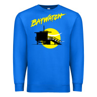 True Royal baywatch lifeguard tower sunset   baywatch Premium Sweatshirt - PixelWave