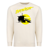Sandshell baywatch lifeguard tower sunset   baywatch Premium Sweatshirt - PixelWave