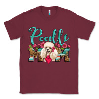 Burgundy poodle mom Classic Tee - Artiststas