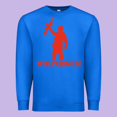 Red Dawn Wolverines Premium Sweatshirt Designed By Pixelwave